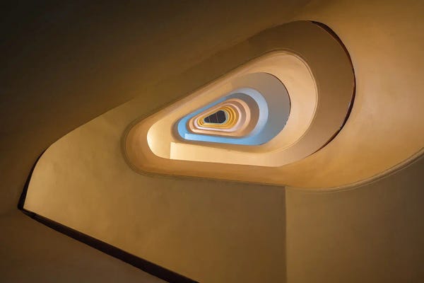 Staircases: Looking Up, Naples, Italy by Jim Nilsen