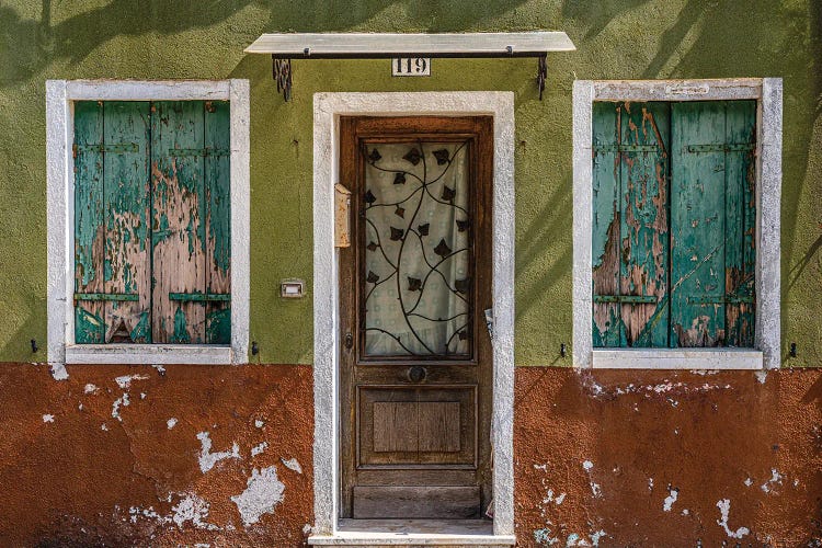 Symmetry, Burano, Italy by Jim Nilsen wall art