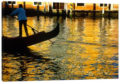 Golden Venezia, Venice, Italy Canvas Art Print - Jim Nilsen