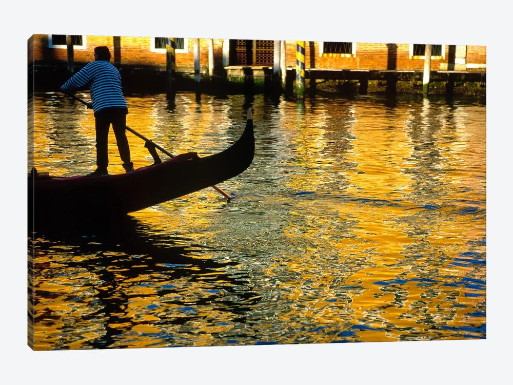 Golden Venezia, Venice, Italy by Jim Nilsen 1-piece Canvas Print