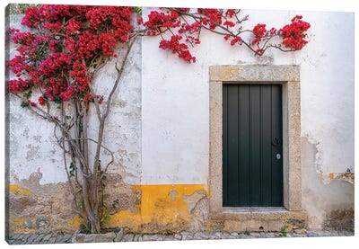 The Front Door, Obidos, Portugal Canvas Art Print - Jim Nilsen