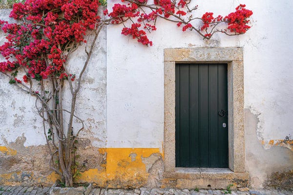Jim Nilsen: The Front Door, Obidos, Portugal by Jim Nilsen
