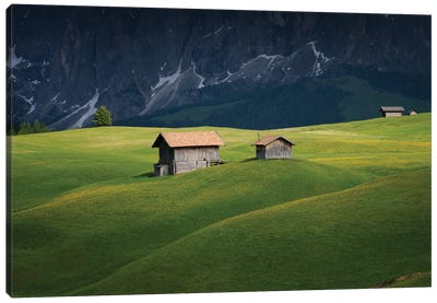 The Huts, Dolomites, Italy Canvas Art Print - Jim Nilsen