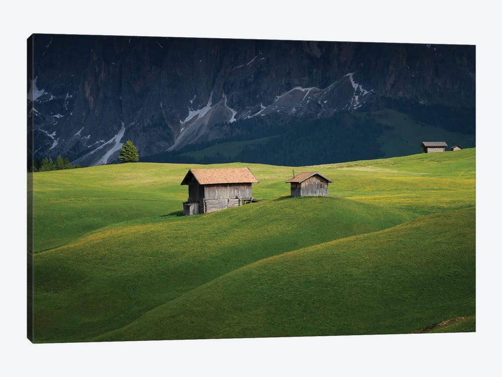 The Huts, Dolomites, Italy by Jim Nilsen 1-piece Canvas Art Print