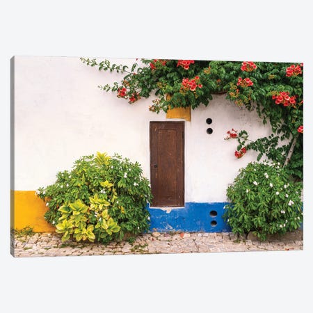 The Little Door, Obidos, Portugal Canvas Print #NIL225} by Jim Nilsen Canvas Print