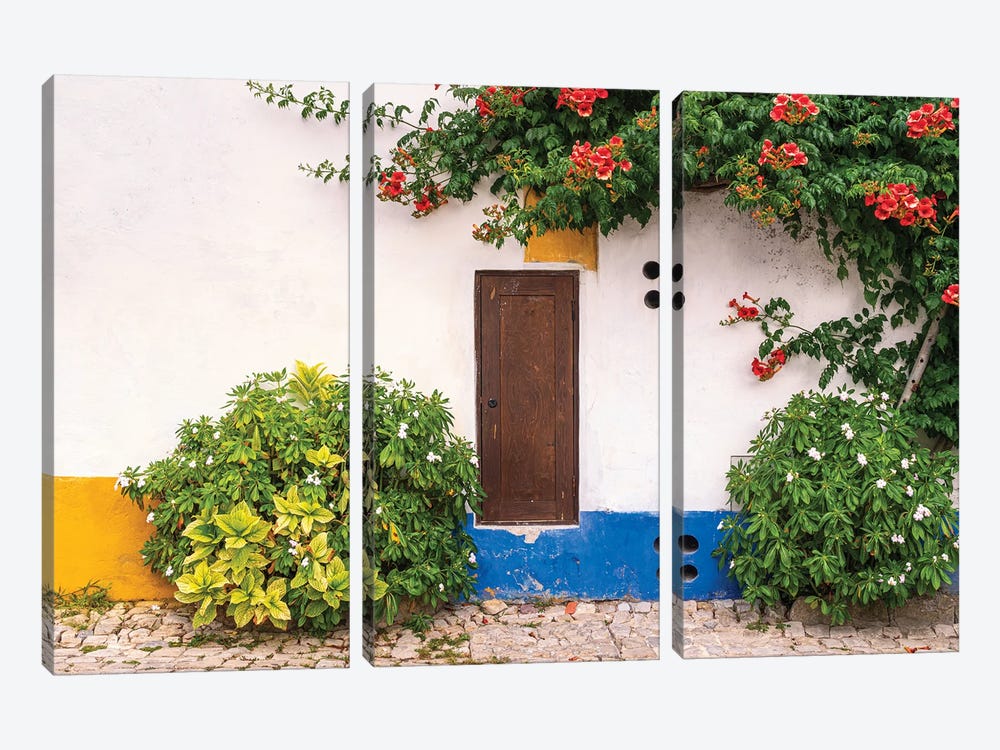 The Little Door, Obidos, Portugal by Jim Nilsen 3-piece Art Print