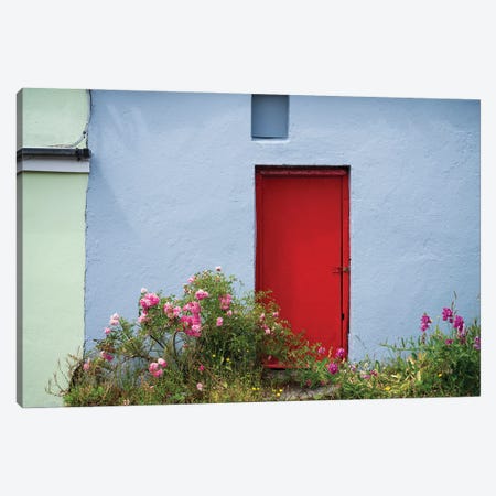 The Red Door, Ireland Canvas Print #NIL227} by Jim Nilsen Canvas Print