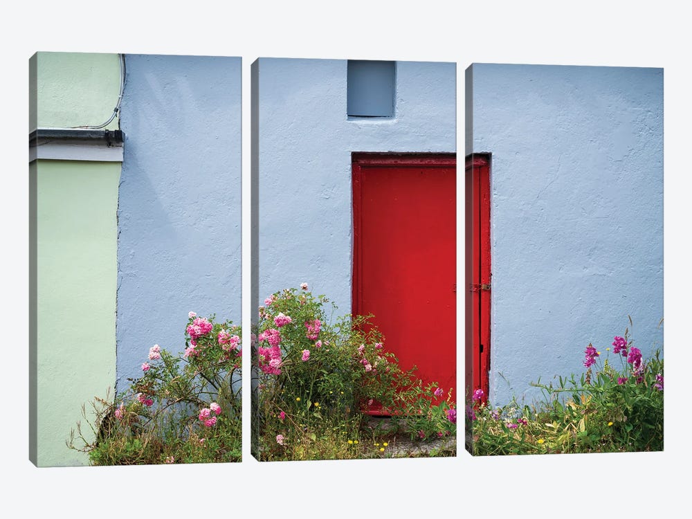 The Red Door, Ireland by Jim Nilsen 3-piece Art Print