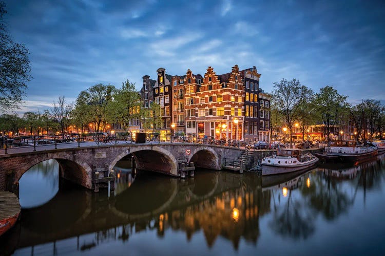 The Stillness Of Amsterdam, The Netherlands by Jim Nilsen wall art