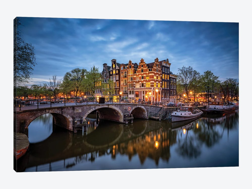 The Stillness Of Amsterdam, The Netherlands by Jim Nilsen 1-piece Canvas Art