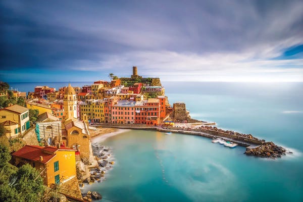 Coastal Villages & Towns: Vernazza Afternoon, Cinque Terre, Italy by Jim Nilsen