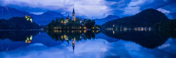 Blue: Lake Bled Blue, Bled, Slovenia by Jim Nilsen