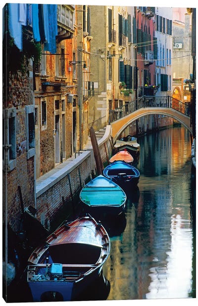 Lazy Afternoon, Venice, Italy Canvas Art Print - Architecture Art