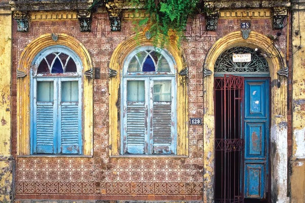 Doors: Remnants Of Portugal, Salvador, Brazil by Jim Nilsen