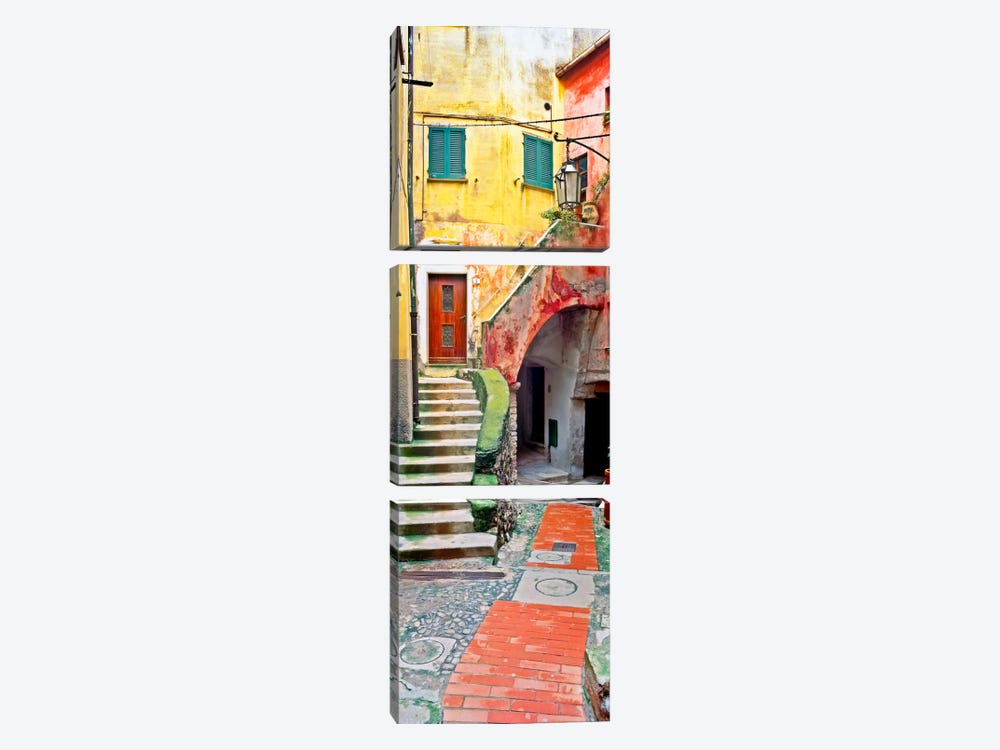 Rustic Tellaro, Tellaro, Italy I by Jim Nilsen 3-piece Canvas Art