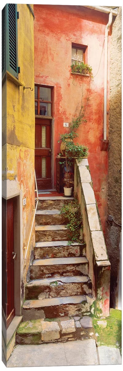 Rustic Tellaro, Tellaro, Italy II Canvas Art Print - Stairs & Staircases