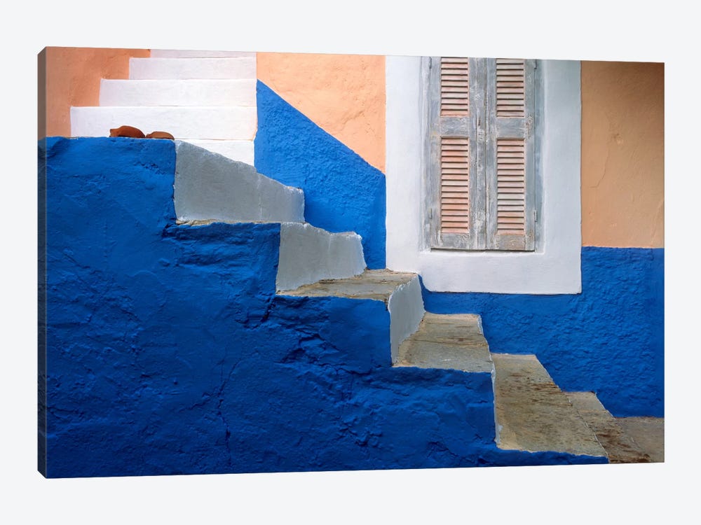 Simi Stair Study, Simi, Greece by Jim Nilsen 1-piece Art Print