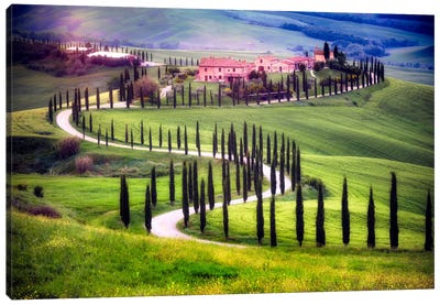 Somewhere In Tuscany, Tuscany, Italy Canvas Art Print - Country Scenic Photography