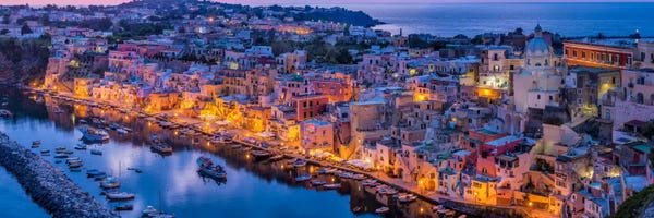 Jim Nilsen: The Blue Hour On Procida, Procida, Italy by Jim Nilsen