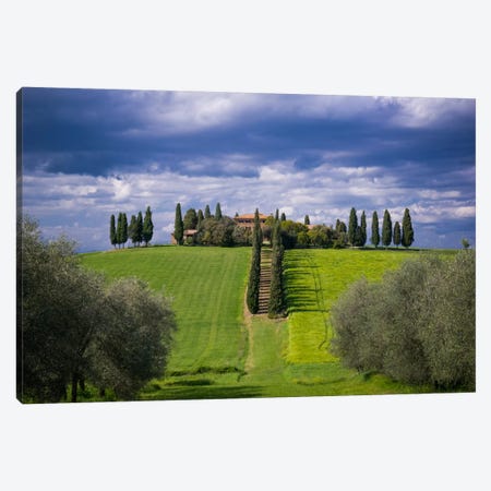 The Way Home, Tuscany, Italy Canvas Print #NIL64} by Jim Nilsen Canvas Art Print
