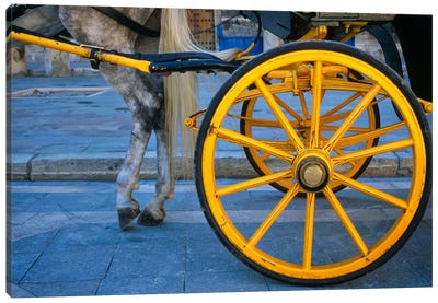 The Yellow Wheel, Seville, Spain Canvas Art Print - Seville