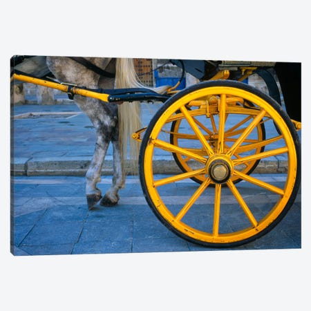 The Yellow Wheel, Seville, Spain Canvas Print #NIL65} by Jim Nilsen Canvas Art Print