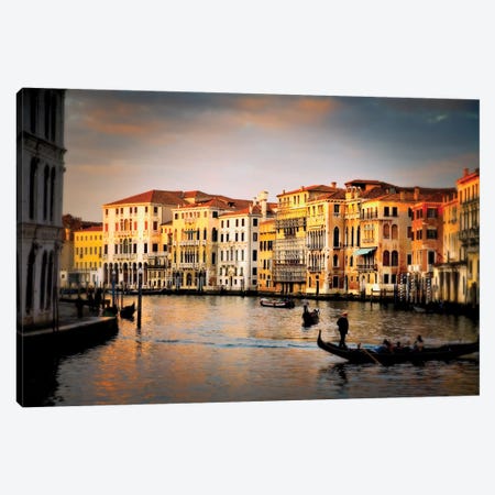 Venetian Glow, Venice, Italy Canvas Print #NIL73} by Jim Nilsen Canvas Print