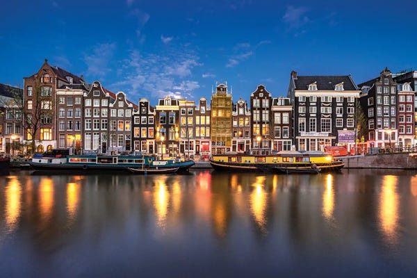 Jim Nilsen: Along The Canal, Amsterdam by Jim Nilsen