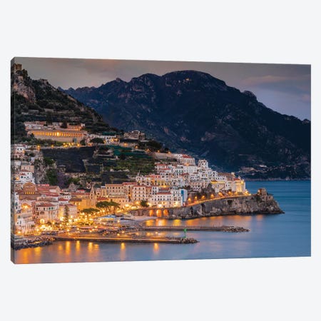Amalfi Blue, Amalfi, Italy Canvas Print #NIL86} by Jim Nilsen Art Print