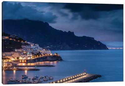 Amalfi Evening, Amalfi, Italy Canvas Art Print - Jim Nilsen