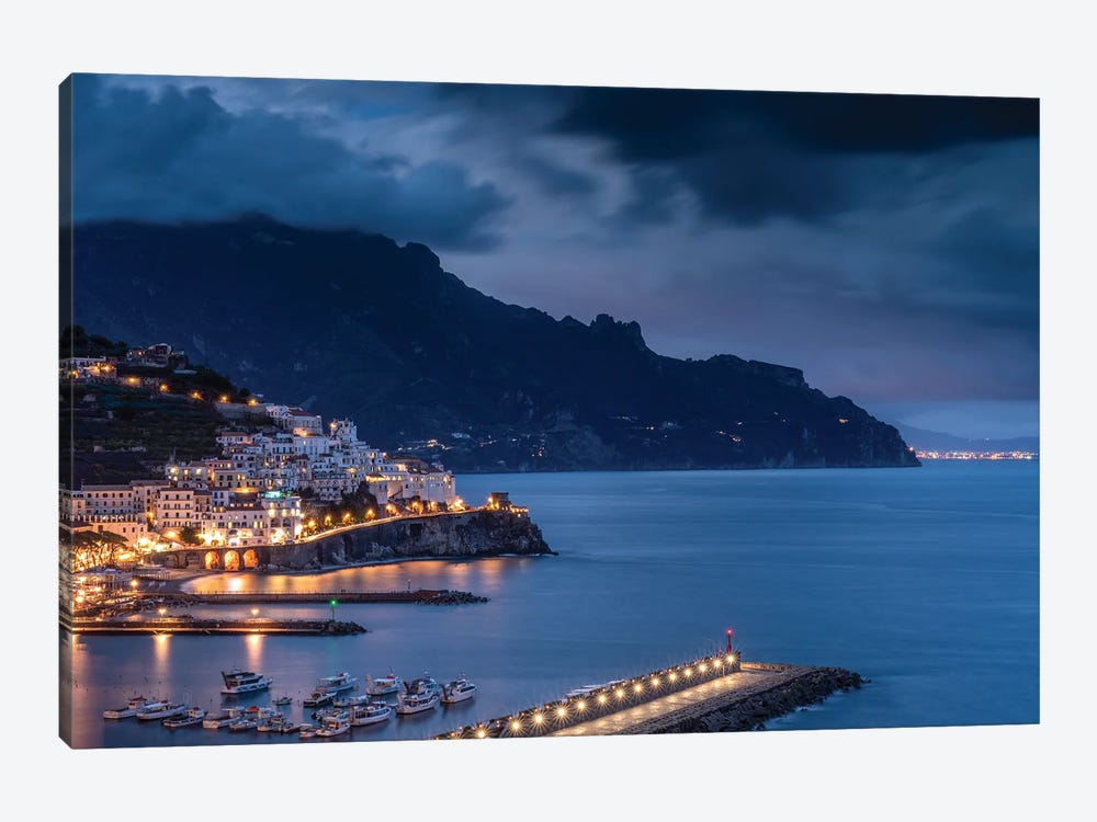 Amalfi Evening, Amalfi, Italy by Jim Nilsen 1-piece Canvas Art Print