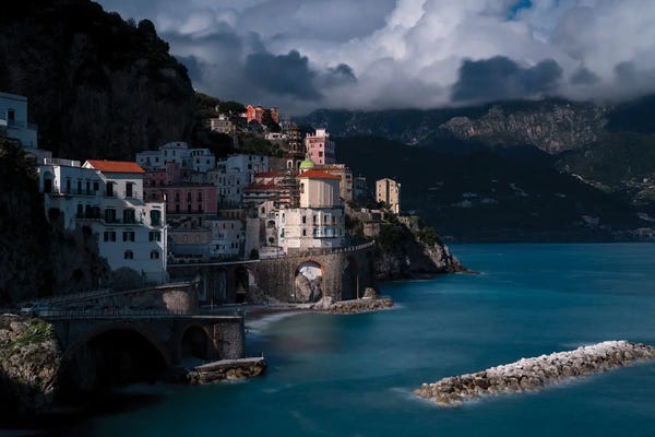 Jim Nilsen: Atrani Afternoon, Atrani, Italy by Jim Nilsen