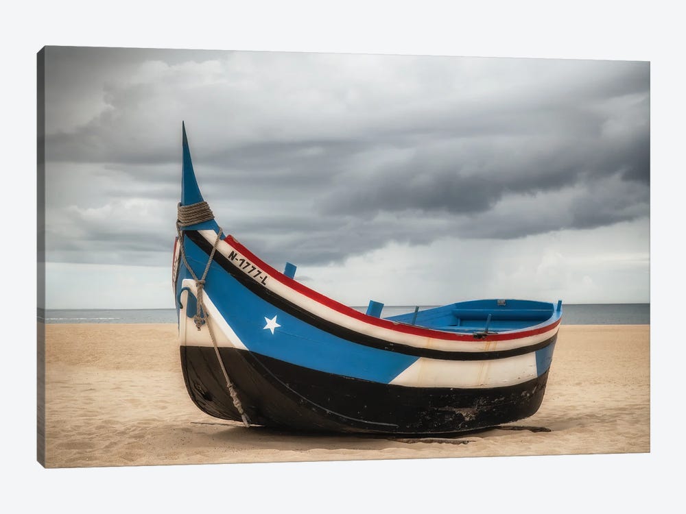Beached, Nazare, Portugal by Jim Nilsen 1-piece Canvas Art