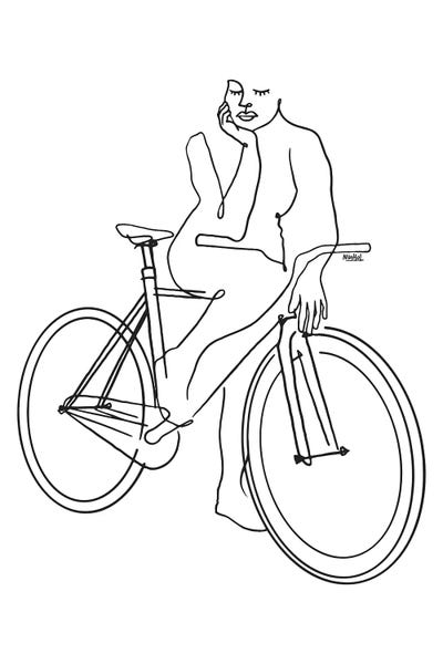Black & White Drawings & Illustrations: Fixie Lines by Ninhol