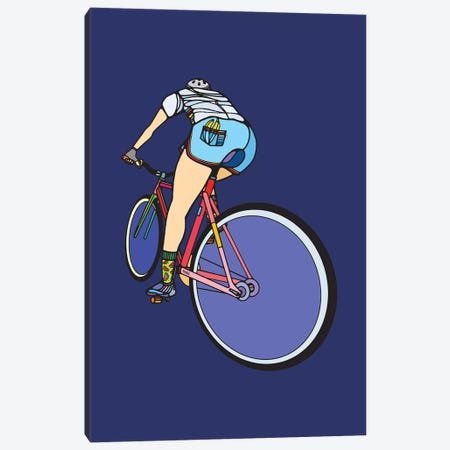 Free Cyclist Canvas Print #NIN109} by Ninhol Canvas Art