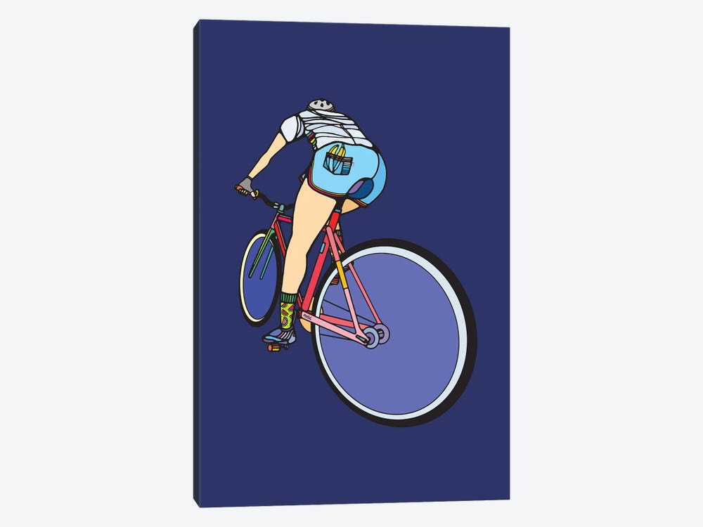 Free Cyclist by Ninhol 1-piece Canvas Art Print