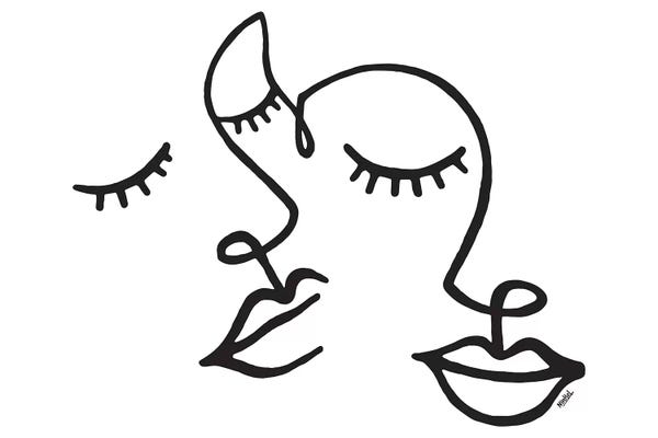 Black & White Drawings & Illustrations: In Couple by Ninhol