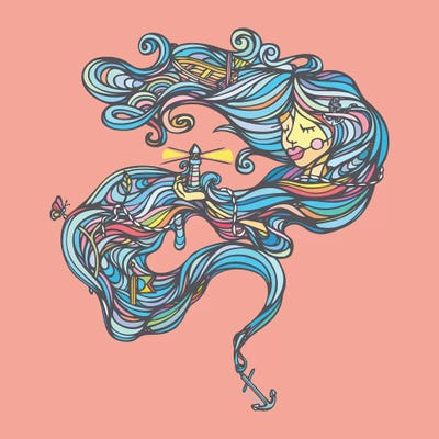 Brave by Ninhol framed wall art