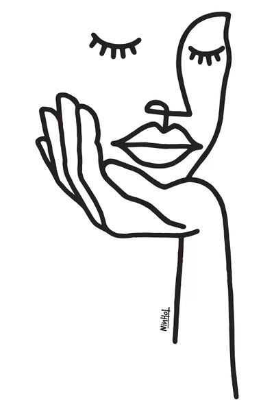 Black & White Minimalist Décor: Patience by Ninhol