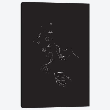 Playing With Bubbles Canvas Print #NIN140} by Ninhol Canvas Artwork