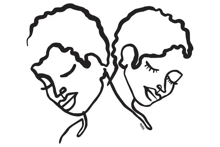 Two Women by Ninhol wall art