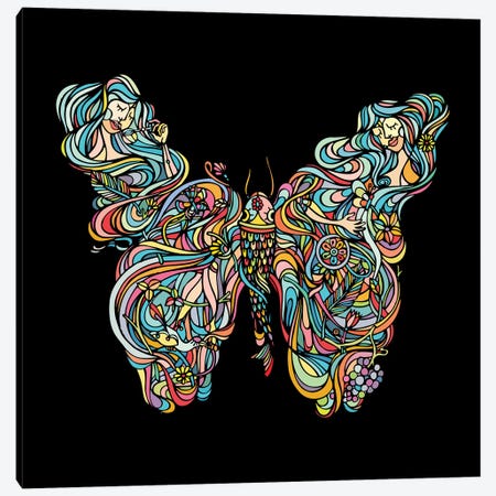 Butterfly Canvas Print #NIN14} by Ninhol Canvas Wall Art