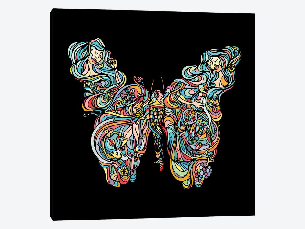 Butterfly by Ninhol 1-piece Canvas Wall Art