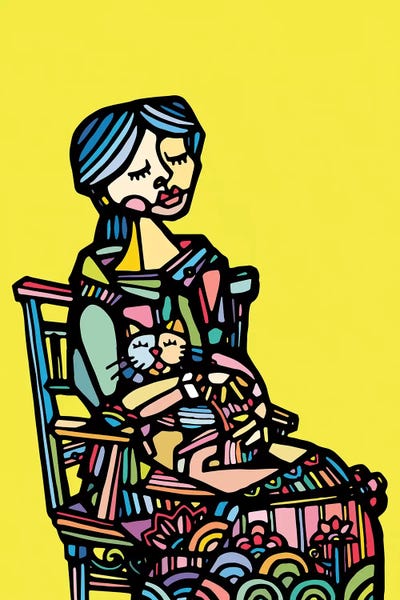 Cats Are A Girl's Best Friend by Ninhol framed wall art