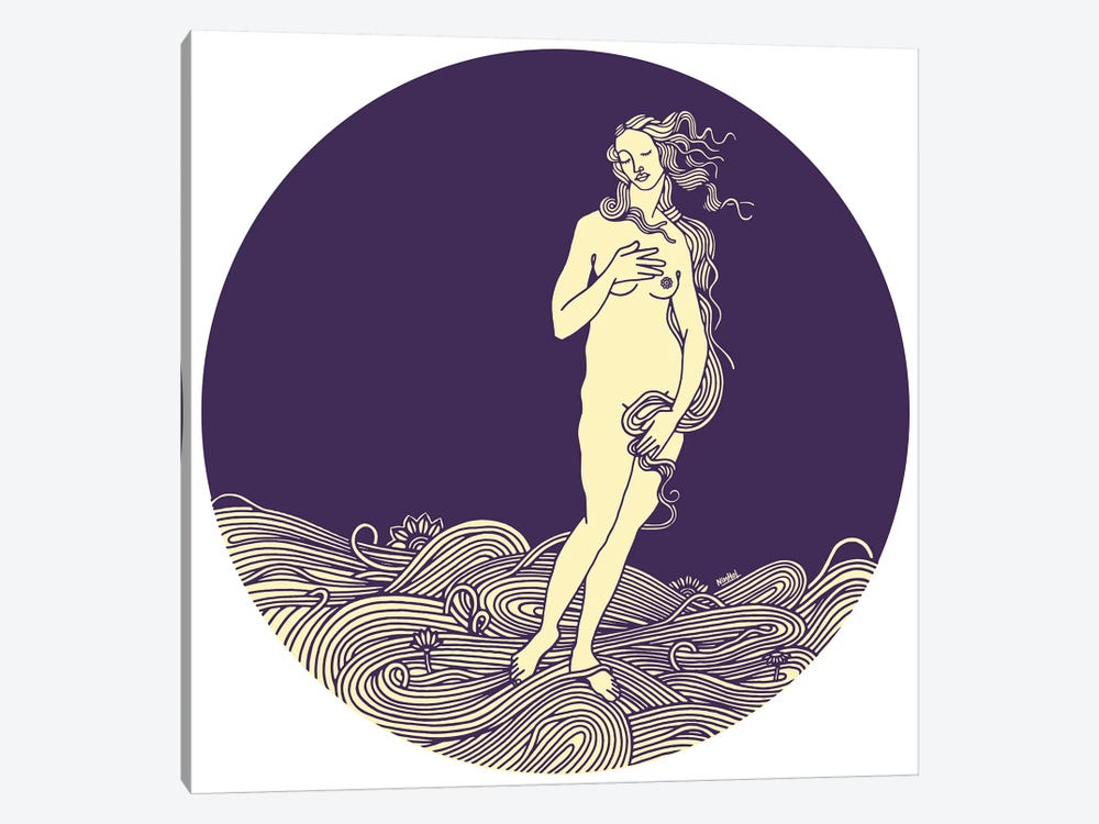 Venus by Ninhol 1-piece Canvas Art Print