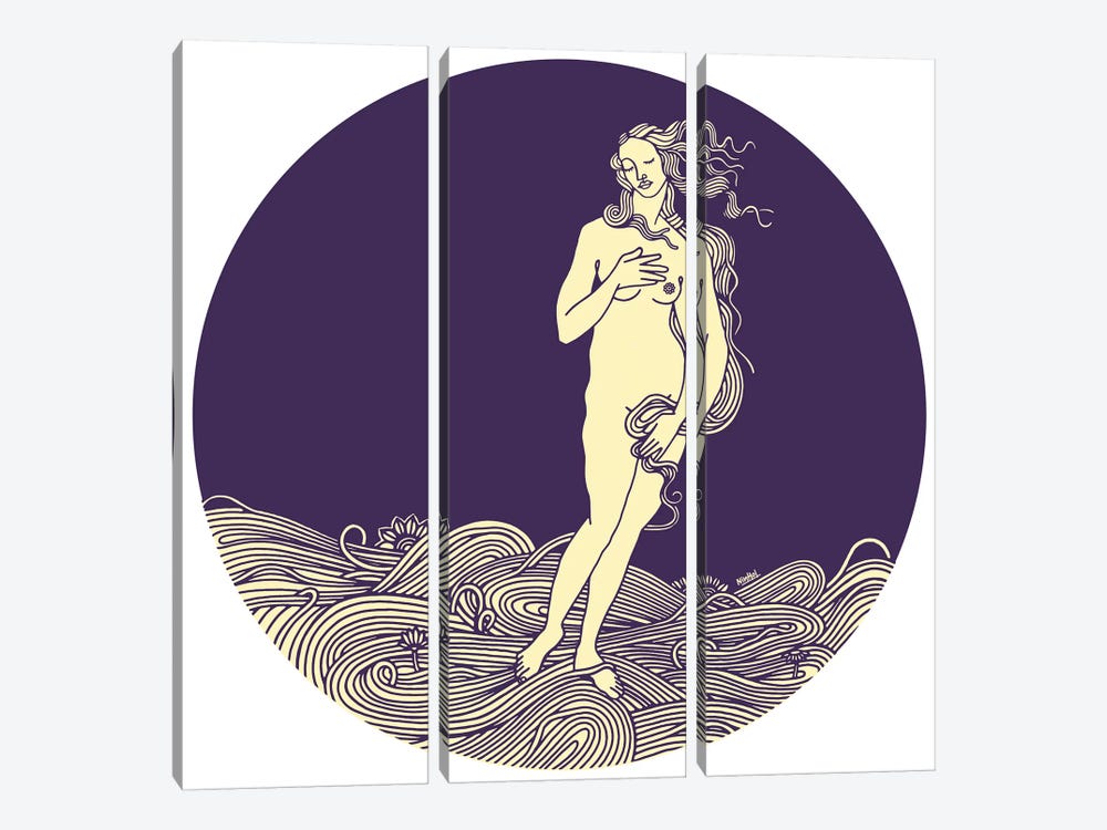 Venus by Ninhol 3-piece Canvas Print