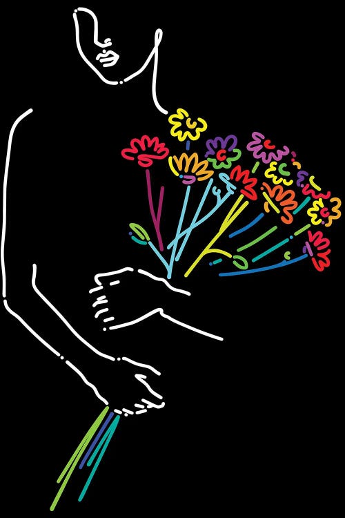 A Bouquet by Ninhol wall art