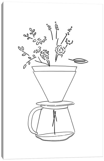 Flower Coffee Canvas Art Print - Ninhol