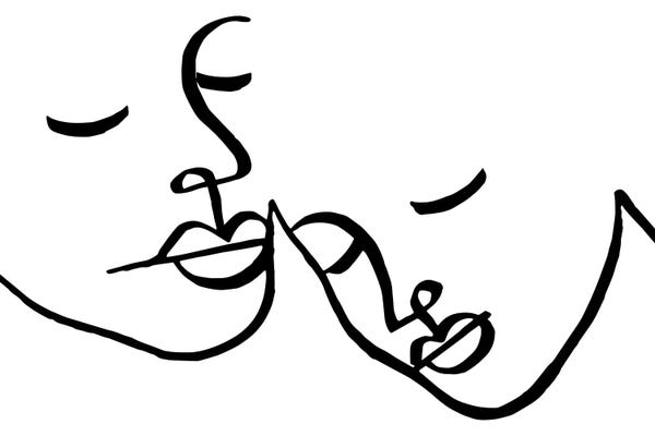 Black & White Drawings & Illustrations: Couple by Ninhol