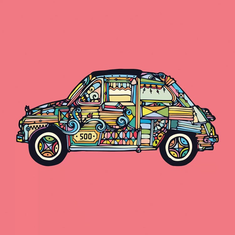Fiat 500 by Ninhol wall art